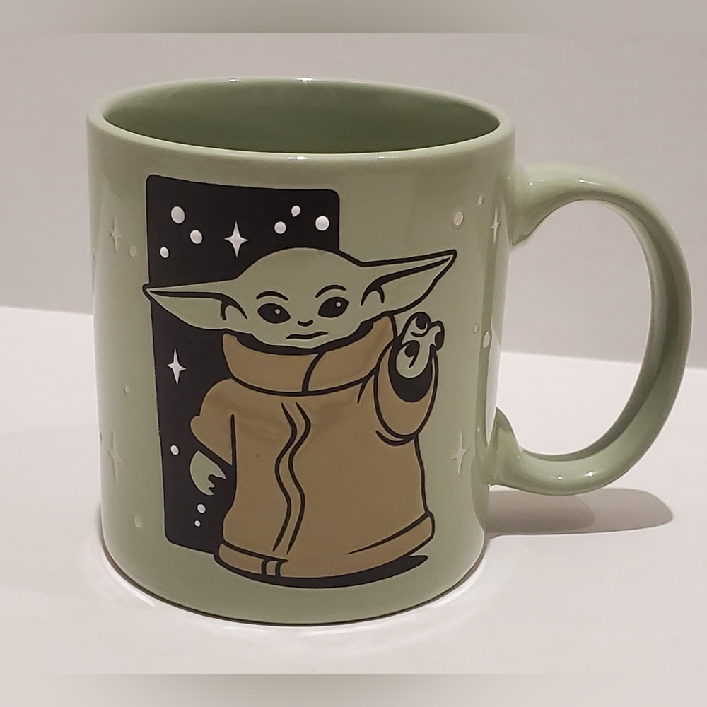 Green Mug with Baby Yoda Design